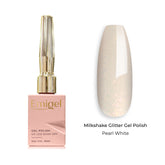 Emigel - Milkshake Glitter Gel Polish - 005 - Pearl White